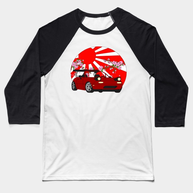 The Red Roadster Baseball T-Shirt by VanityChiks